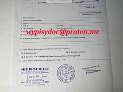 Zaświadczenie O Niekaralności Pełne