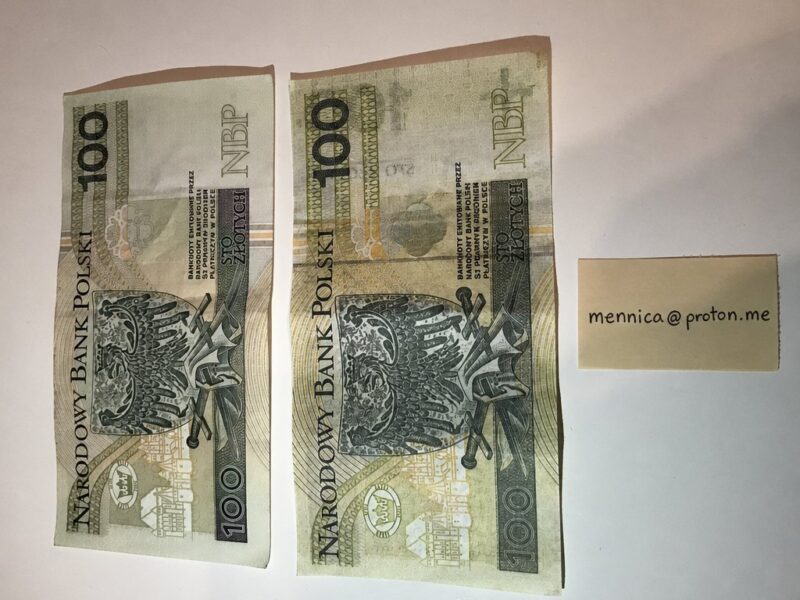 Idealne Banknoty PLN i EUR Przechodzące Kasy Samoobsługowe