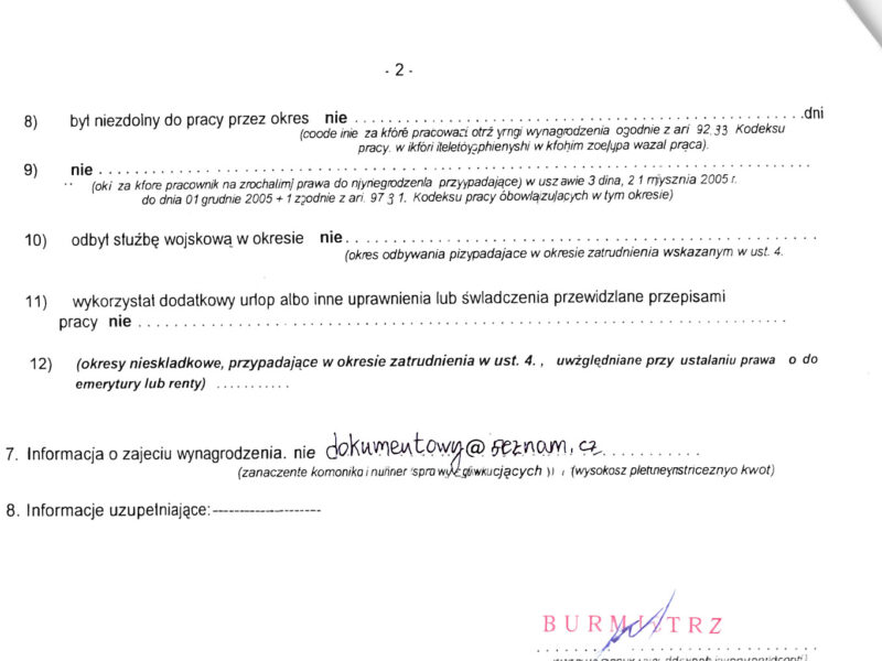 Świadectwo Pracy. Potwierdź Zatrudnienie