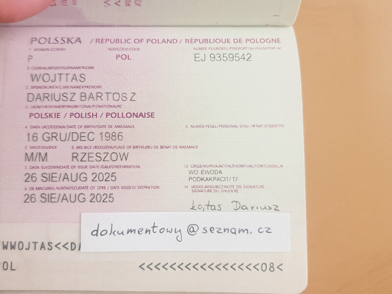 Kup Paszport Nierejestrowany Lub Rejestrowany