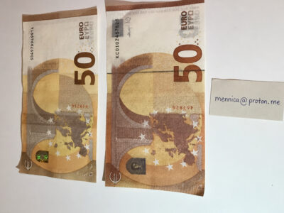 Fake Nominał 50 EUR Idealny Do Płacenia Dla Podróżujących
