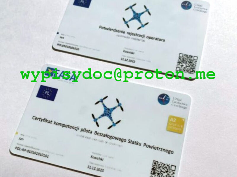 Certyfikat Kompetencji Pilota Drona A2 oraz A3