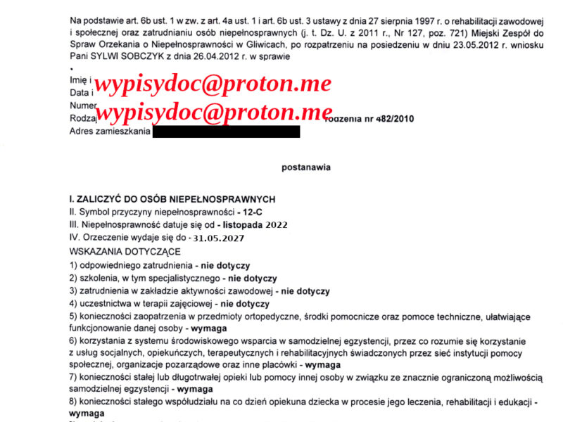 Orzeczenie O Niepełnosprawności: Stopień Lekki, Umiarkowany, Znaczny