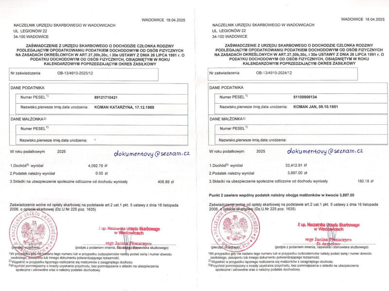 Pozwolenie na budowę , Akt Notarialny, Wypis z Rejestru Gruntów